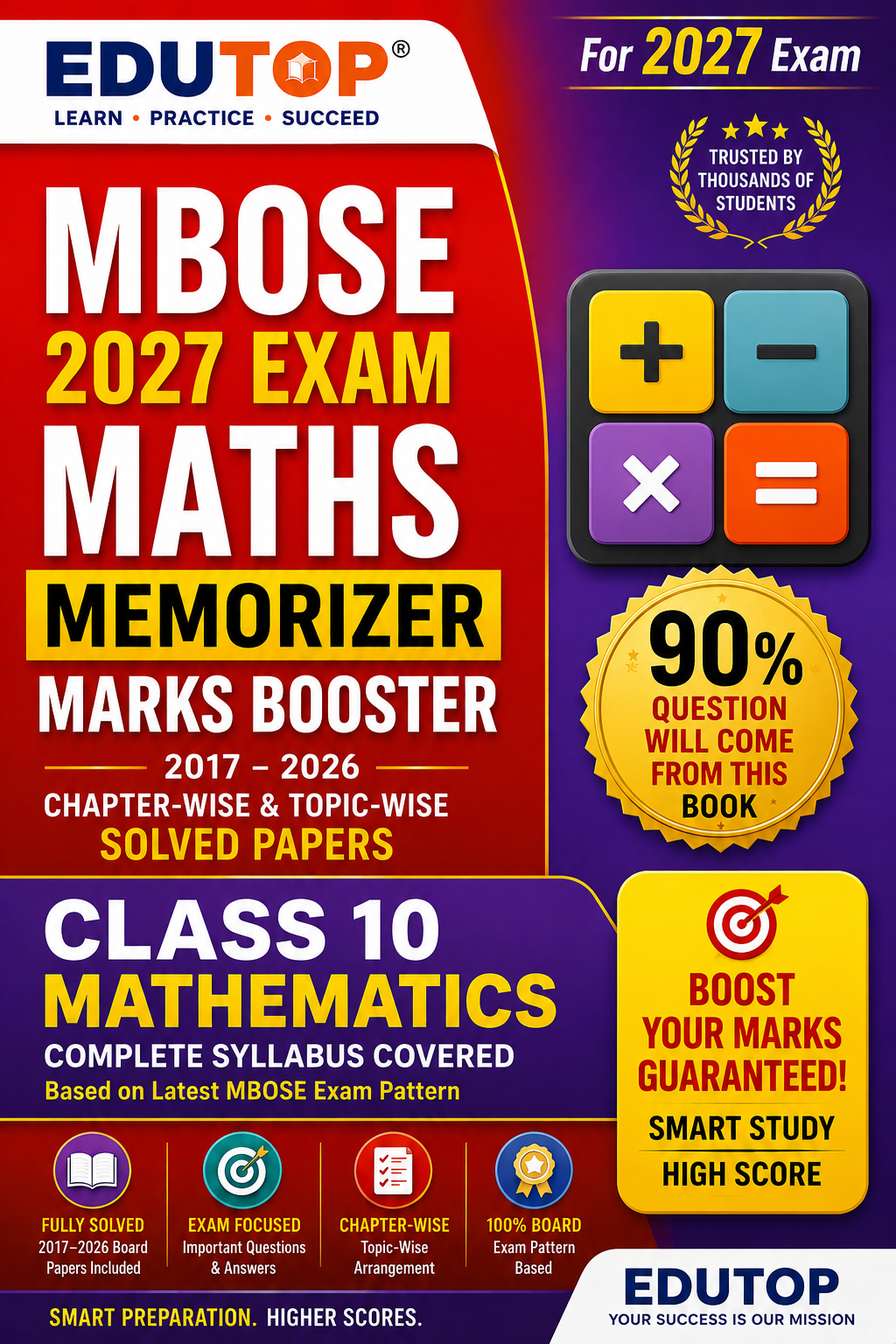 MBOSE Class 10 Maths Memorizer 2026–2027 | Most Repeated Questions Bank | Important Questions & Answers | Board Exam Preparation